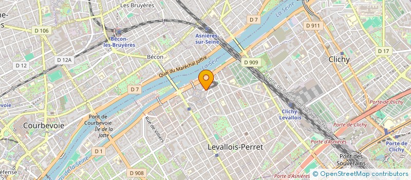localisation de l'entreprise GCC INVEST IMMO à LEVALLOIS-PERRET
