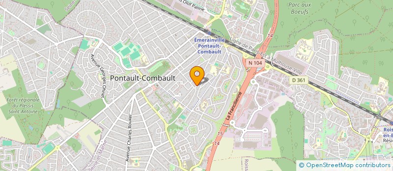 localisation de l'entreprise GCCET à PONTAULT-COMBAULT