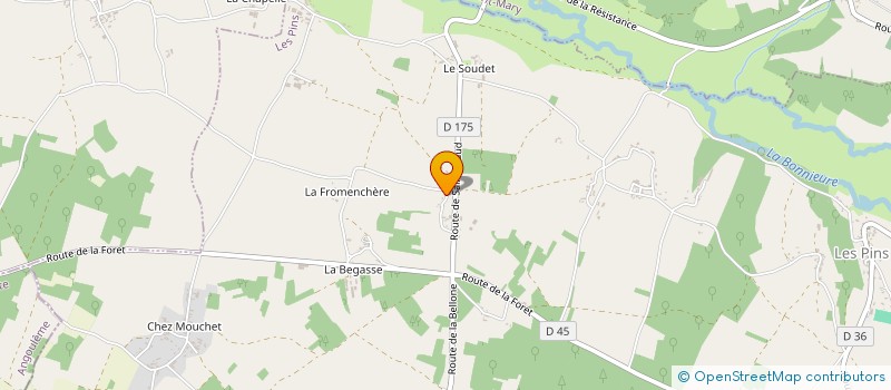 localisation de l'entreprise GCCM 16 à LES PINS
