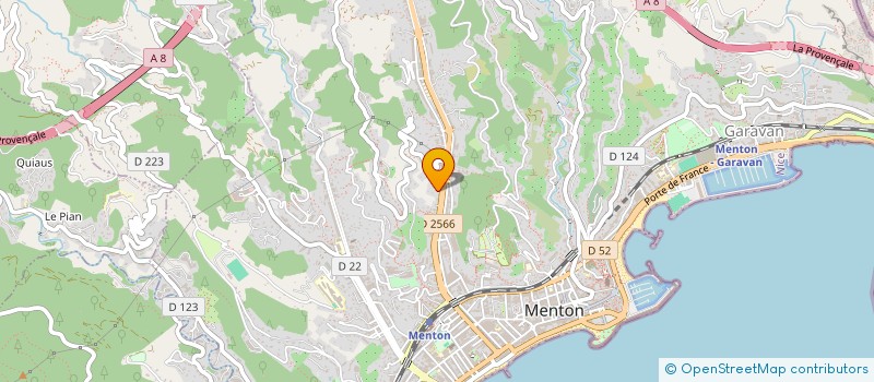 localisation de l'entreprise GCCP à MENTON