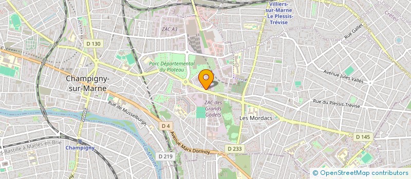 localisation de l'entreprise GCCR ET ASSOCIES  CHAMPIGNY-SUR-MARNE