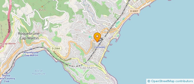 localisation de l'entreprise GCD à ROQUEBRUNE-CAP-MARTIN