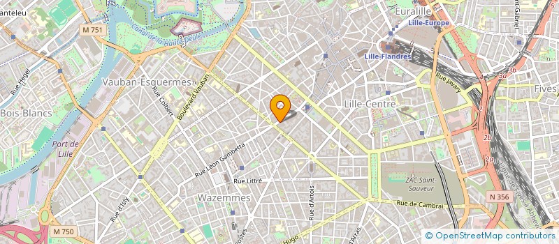localisation de l'entreprise GCD CHAUSSURES à LILLE