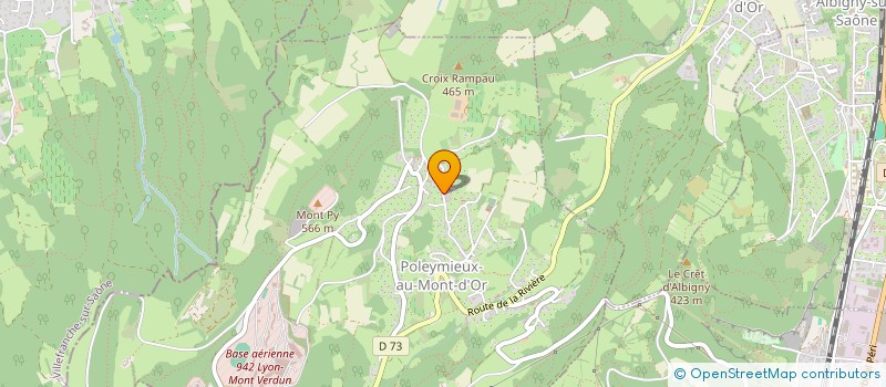 localisation de l'entreprise GCD & CIE  POLEYMIEUX-AU-MONT-D'OR