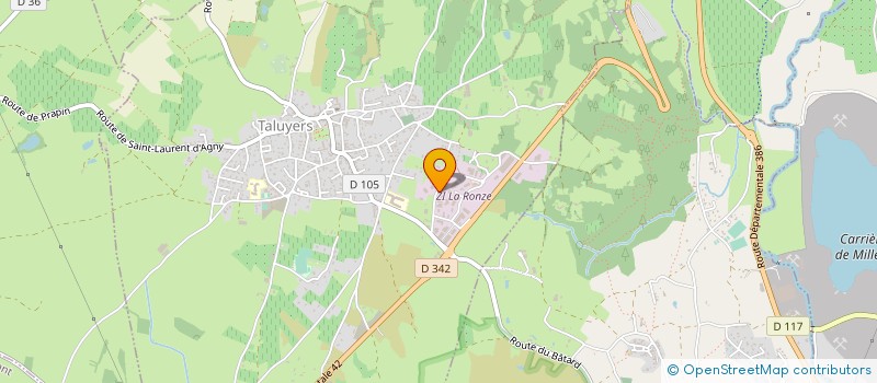 localisation de l'entreprise GCD FRANCE à TALUYERS