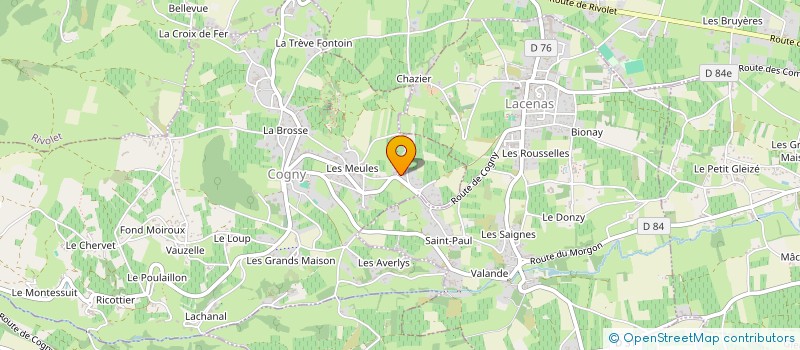 localisation de l'entreprise GCD IMMO  COGNY