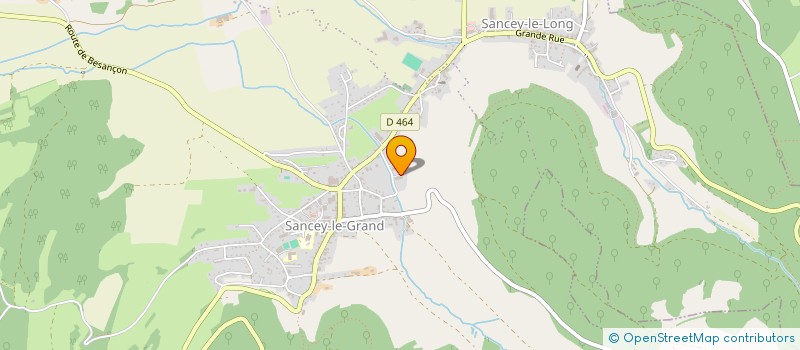 localisation de l'entreprise GCD LES VERGERS  SANCEY