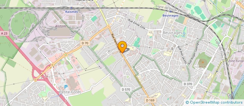 localisation de l'entreprise GCDAO  RAISMES