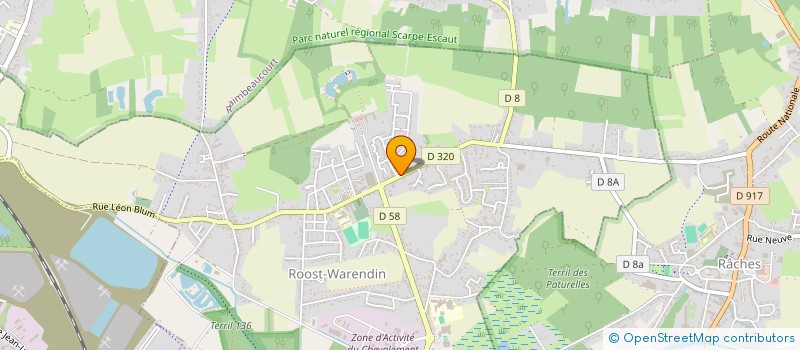 localisation de l'entreprise GCDISTRI  ROOST-WARENDIN