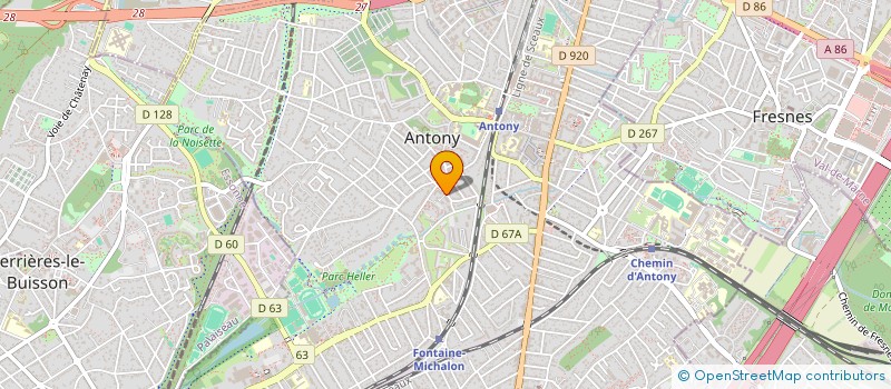 localisation de l'entreprise GCDL GROUP à ANTONY