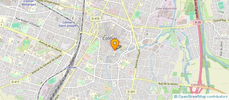 localisation de l'entreprise GCE 12 RUE DES TANNEURS  COLMAR