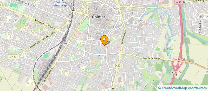 localisation de l'entreprise GCE 38 RUE BARTHOLDI  COLMAR