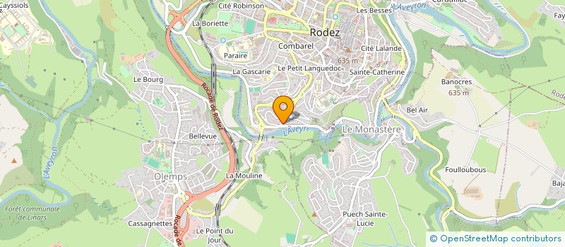 localisation de l'entreprise GCE  RODEZ