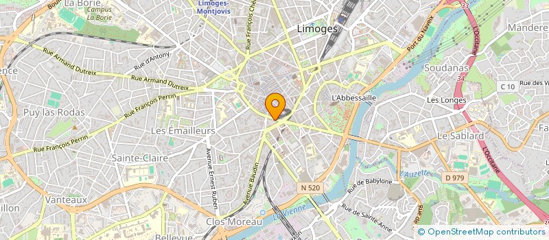 localisation de l'entreprise GCE CORP à LIMOGES