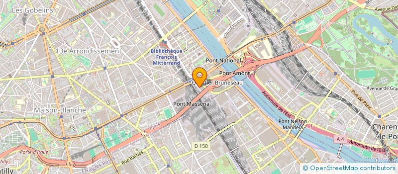 localisation de l'entreprise GCE PARTICIPATIONS  PARIS 13