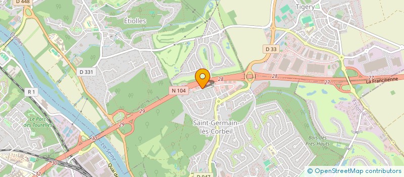 localisation de l'entreprise GCEB à SAINT-GERMAIN-LES-CORBEIL