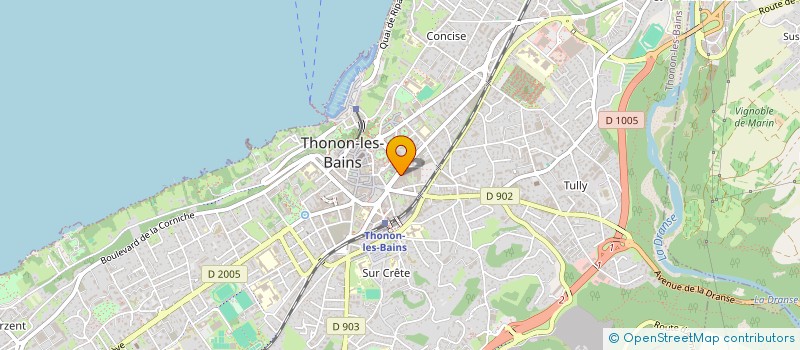 localisation de l'entreprise GCEBS à THONON-LES-BAINS