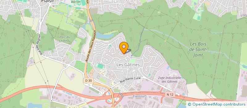 localisation de l'entreprise GCEL  PLAISIR