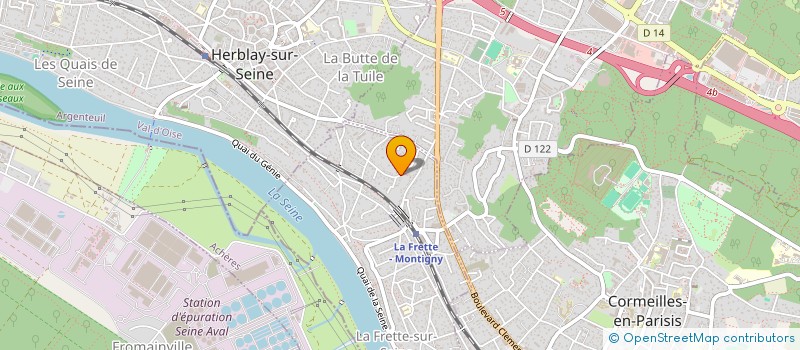 localisation de l'entreprise GCEM  LA FRETTE-SUR-SEINE