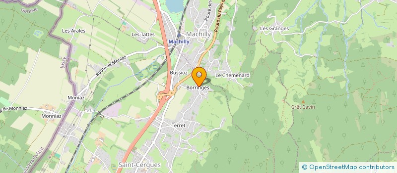 localisation de l'entreprise GCEN 74 à SAINT-CERGUES