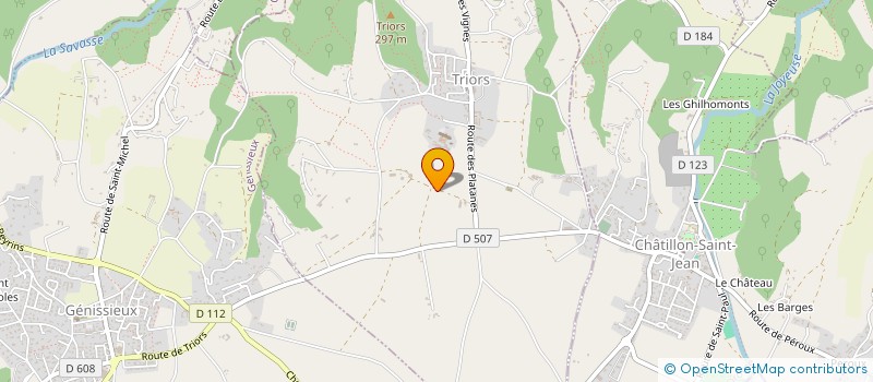 localisation de l'entreprise GCET  TRIORS