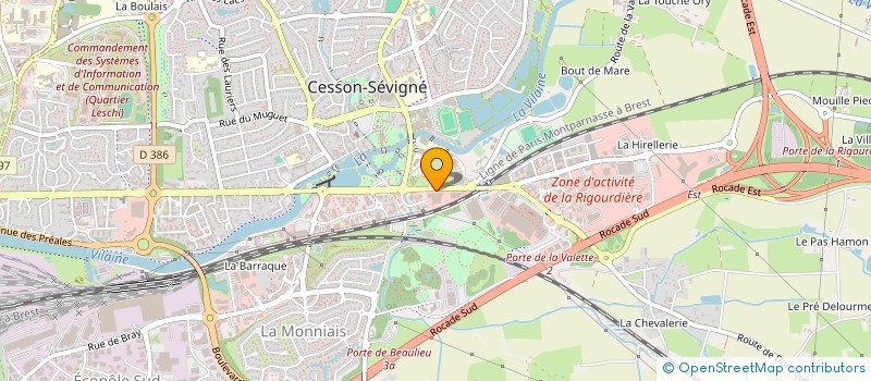 localisation de l'entreprise GCF  CESSON-SEVIGNE