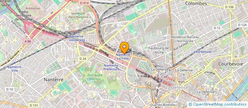 localisation de l'entreprise GCF 4  NANTERRE