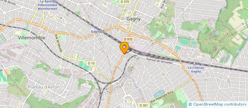 localisation de l'entreprise GCFC CONCEPT  GAGNY