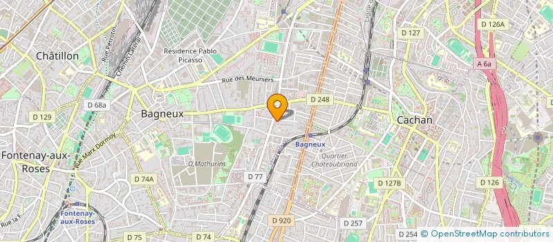 localisation de l'entreprise GCG à BAGNEUX