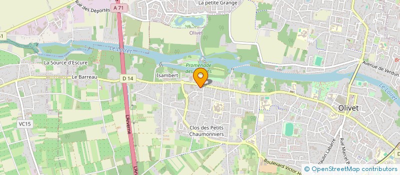 localisation de l'entreprise GCH 45  OLIVET