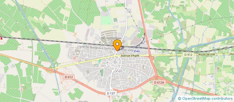 localisation de l'entreprise GCH à VIAS