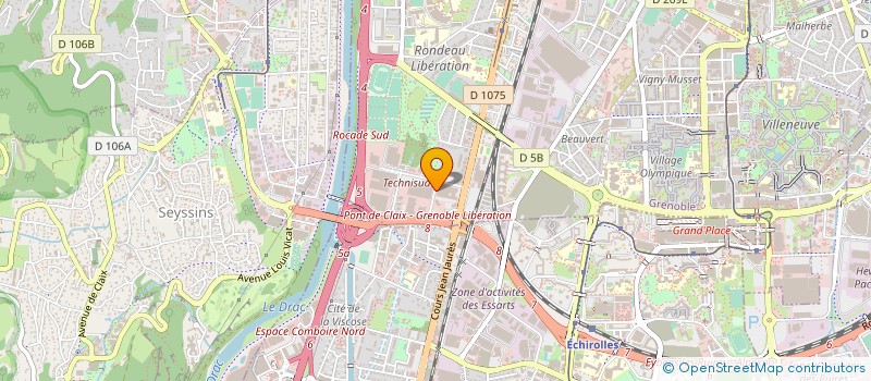 localisation de l'entreprise GCH INVEST à GRENOBLE