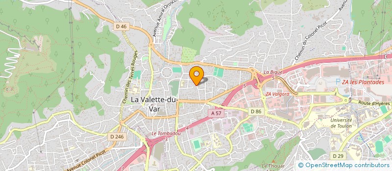 localisation de l'entreprise GCI  LA VALETTE-DU-VAR