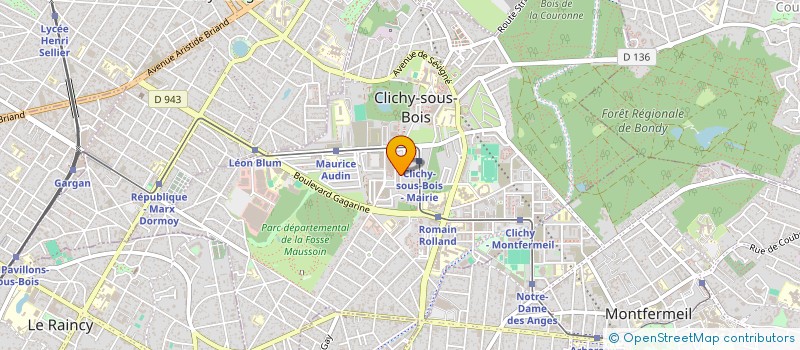 localisation de l'entreprise GCI BAT à CLICHY-SOUS-BOIS
