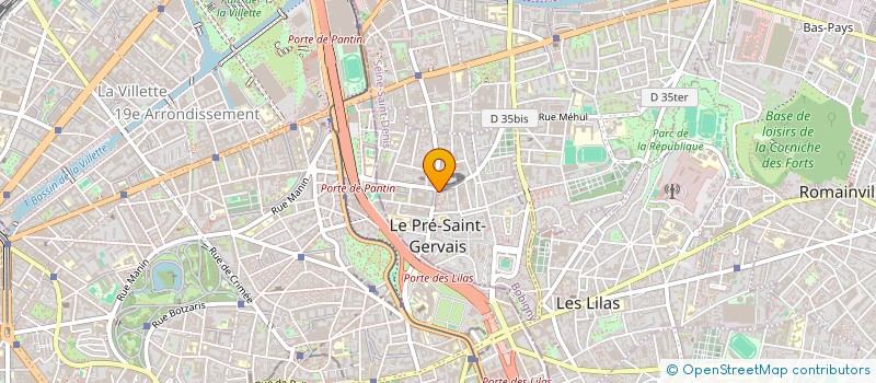 localisation de l'entreprise GCI LE PRE  PARIS