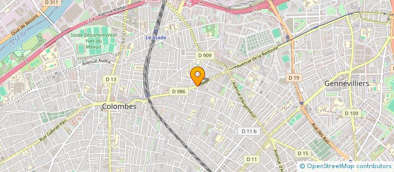 localisation de l'entreprise GCIMMO à COLOMBES