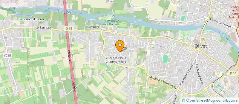 localisation de l'entreprise GCIS à OLIVET