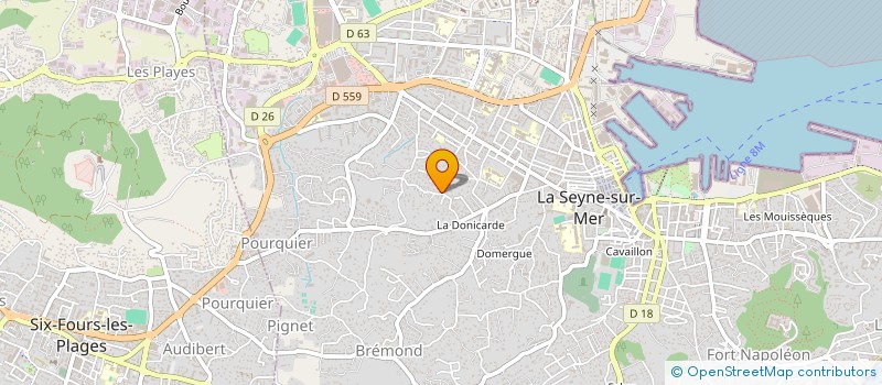 localisation de l'entreprise GCJA à LA SEYNE-SUR-MER