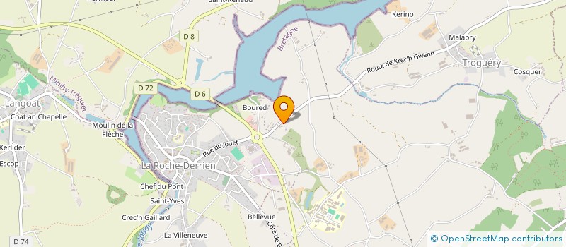 localisation de l'entreprise GCJAUDY2025  LA ROCHE-JAUDY