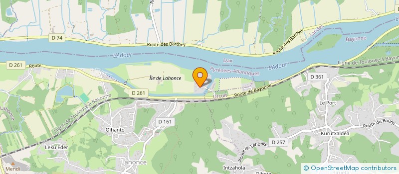 localisation de l'entreprise GCJE  LAHONCE