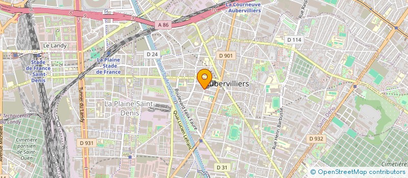 localisation de l'entreprise GCJSC  AUBERVILLIERS