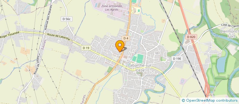 localisation de l'entreprise GCK à LABARTHE-SUR-LEZE