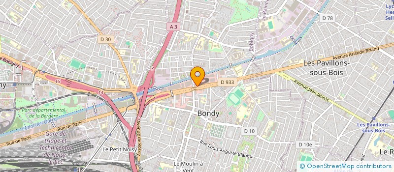 localisation de l'entreprise GCK BONDY  BONDY