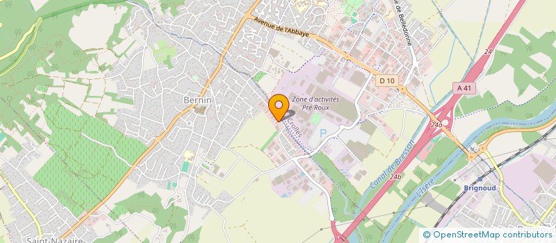 localisation de l'entreprise GCL 38  BERNIN