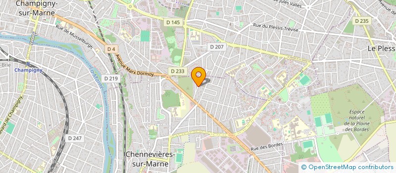localisation de l'entreprise GCL BATIMENT à CHENNEVIERES-SUR-MARNE