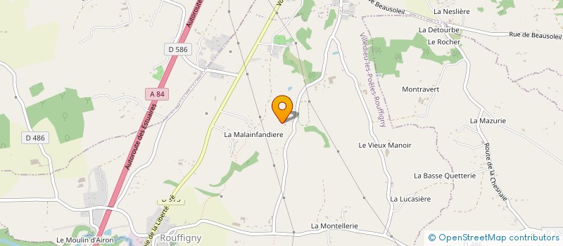 localisation de l'entreprise GCL DU PAYS SOURDIN  VILLEDIEU-LES-POELES-ROUFFIGNY