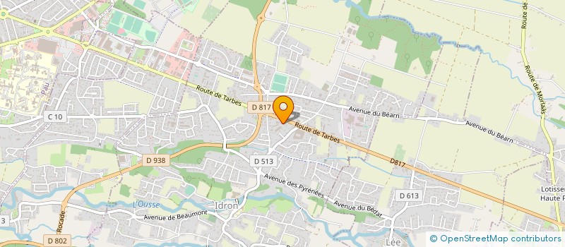 localisation de l'entreprise GCL PAU  IDRON