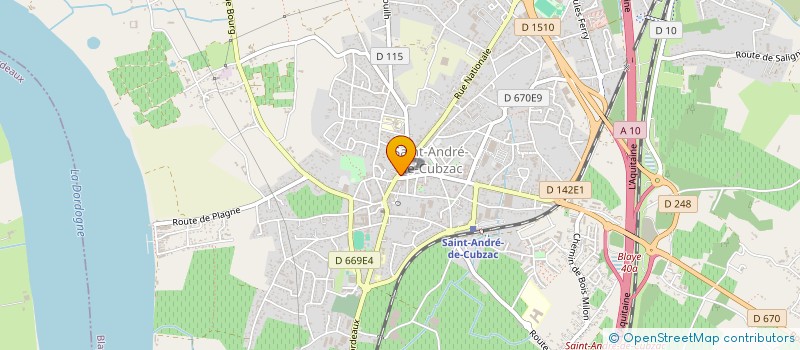 localisation de l'entreprise GCL RIVE DROITE  BLAYE