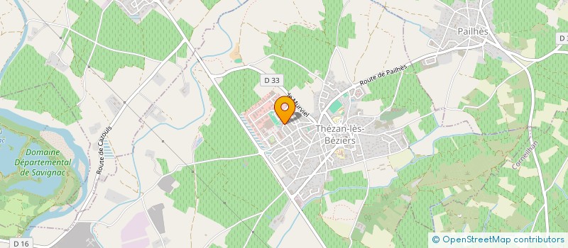 localisation de l'entreprise GCL TERRASSEMENT à THEZAN-LES-BEZIERS