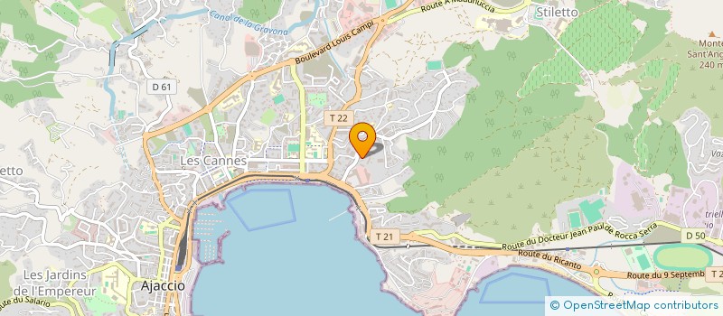 localisation de l'entreprise GCLR à AJACCIO